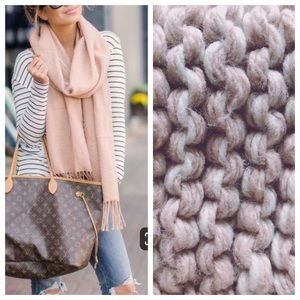 Hand Knitted Chunky Cable knit scarf